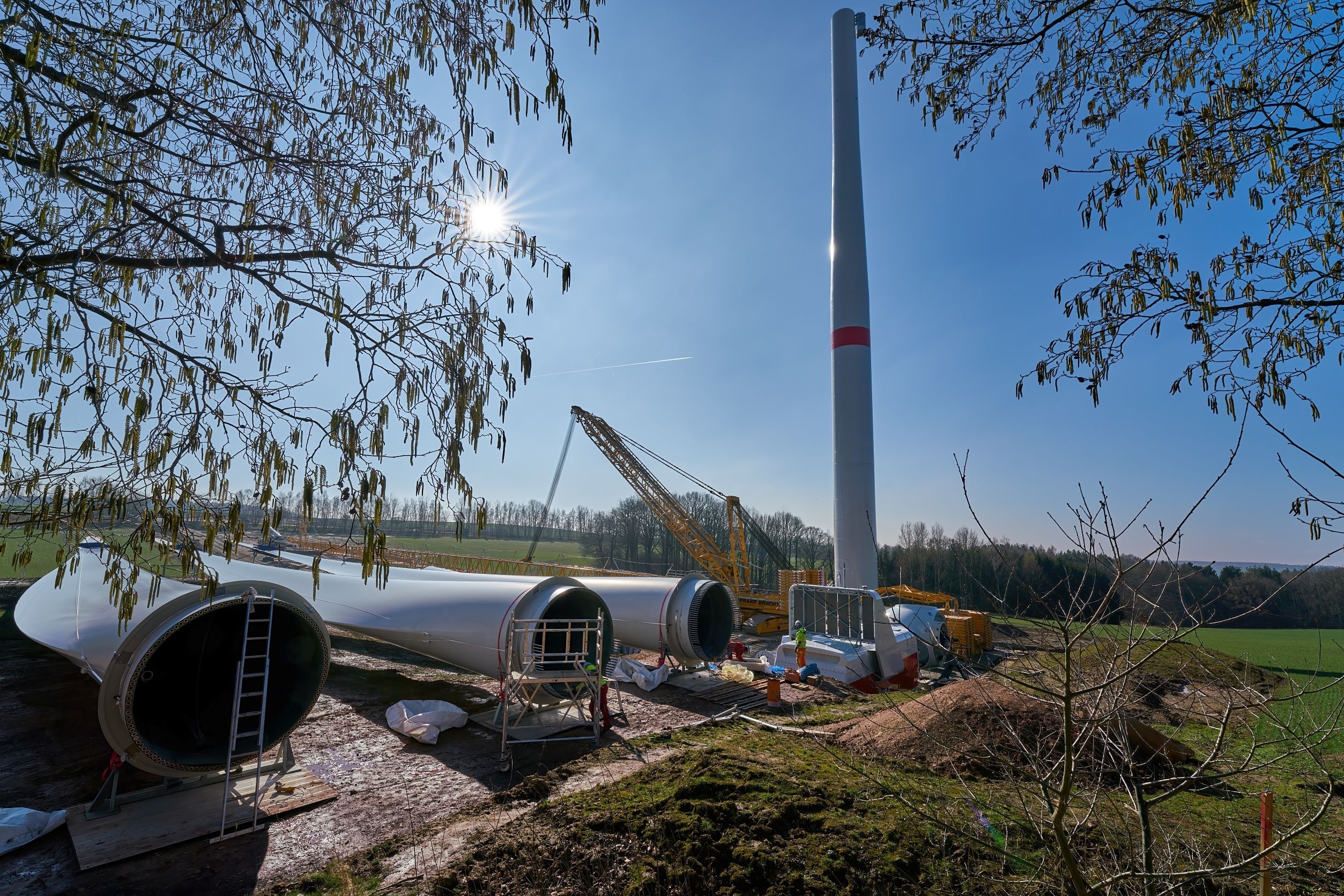 Windkraftanlage Im Bau Technik Industrie Systemkamera Forum