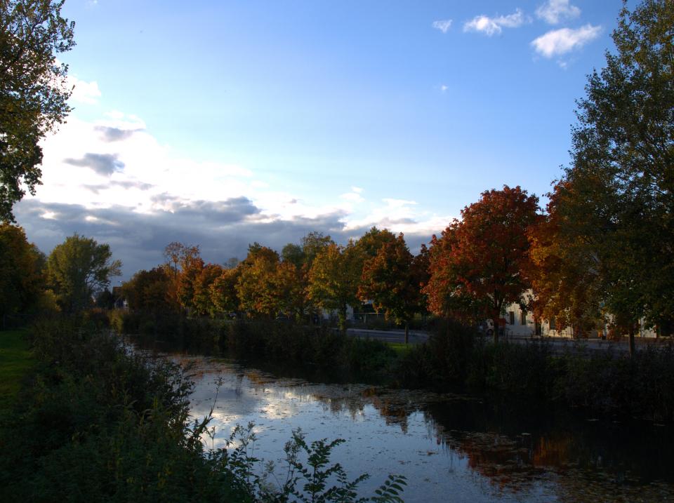 Oktober 2008 Herbstlicher Kanal am Schloss
